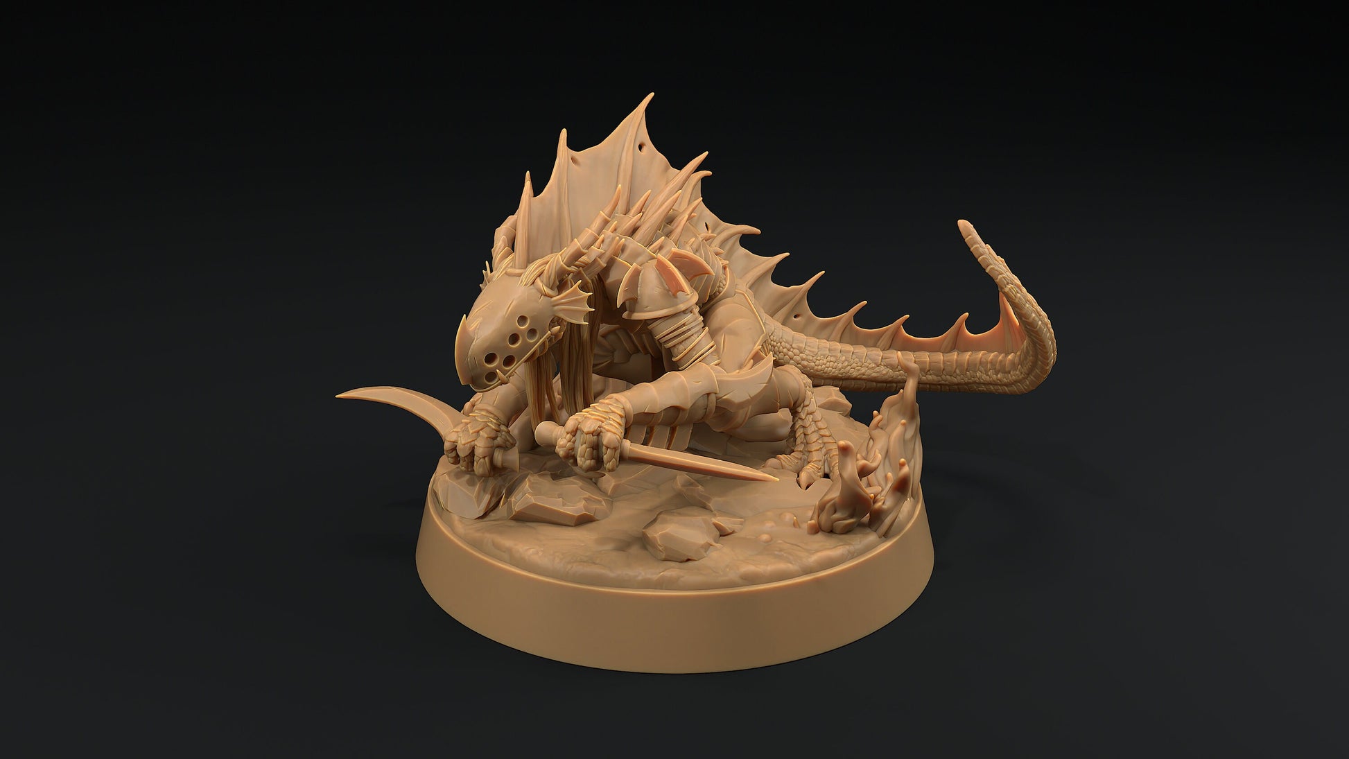 Shadow Wyrm Dagger | Dragon Trappers Lodge | Demon | Devil | One Page Rules | 32mm | Resin Printed Tabletop RPG Figures | DND | 5E |