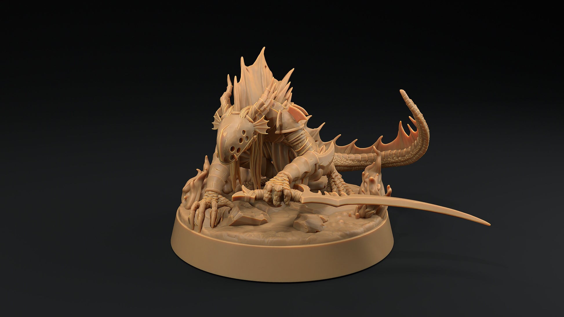 Shadow Wyrm Sword | Dragon Trappers Lodge | Demon | Devil | One Page Rules | 32mm | Resin Printed Tabletop RPG Figures | DND | 5E |