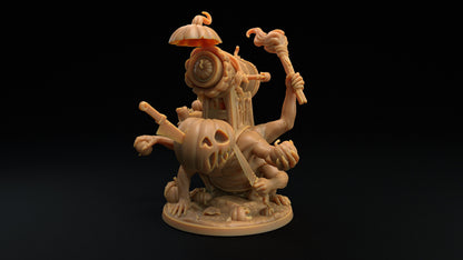 Pumpkannon | Dragon Trappers Lodge | Monster | One Page Rules | 32mm | Resin Printed Tabletop RPG Figures | DND | 5E | Halloween