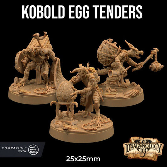 Kobold Egg Tenders | Dragon Trappers Lodge | Monster | One Page Rules | 32mm | Resin Printed Tabletop RPG Figures | DND | 5E |