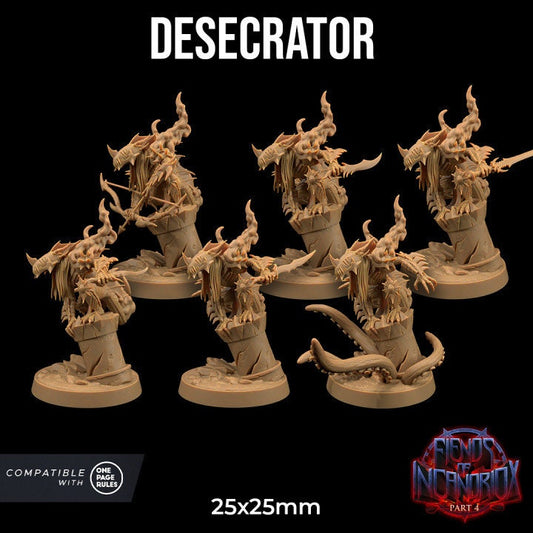 Desecrator | Dragon Trappers Lodge | Demon | Devil | One Page Rules | 32mm | Resin Printed Tabletop RPG Figures | DND | 5E |