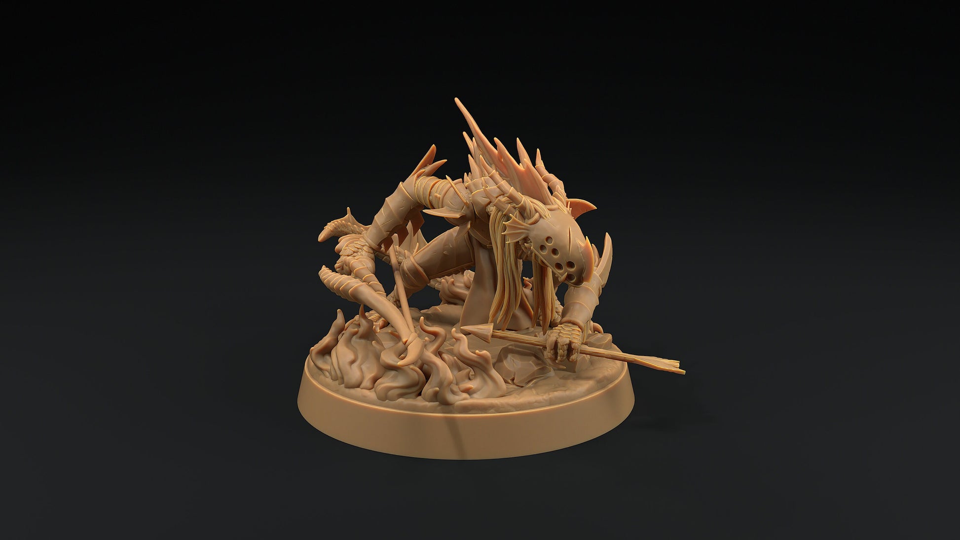 Shadow Wyrm Bow | Dragon Trappers Lodge | Demon | Devil | One Page Rules | 32mm | Resin Printed Tabletop RPG Figures | DND | 5E |
