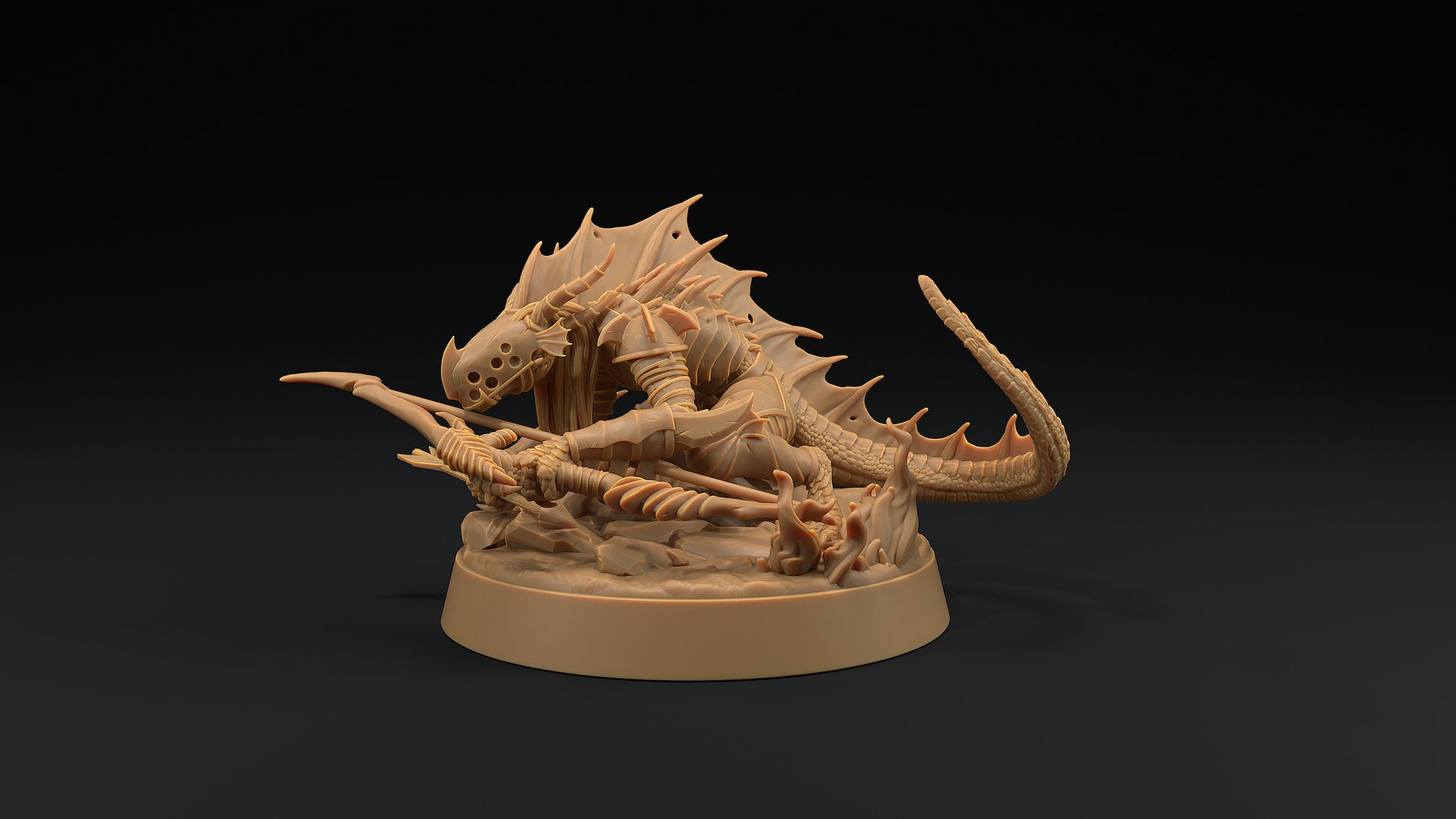 Shadow Wyrm Bow | Dragon Trappers Lodge | Demon | Devil | One Page Rules | 32mm | Resin Printed Tabletop RPG Figures | DND | 5E |