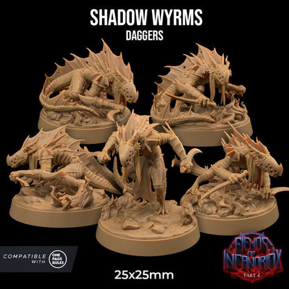 Shadow Wyrm Dagger | Dragon Trappers Lodge | Demon | Devil | One Page Rules | 32mm | Resin Printed Tabletop RPG Figures | DND | 5E |