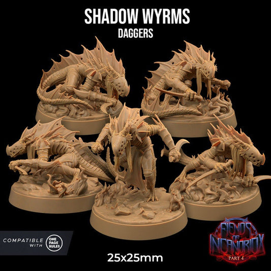 Shadow Wyrm Dagger | Dragon Trappers Lodge | Demon | Devil | One Page Rules | 32mm | Resin Printed Tabletop RPG Figures | DND | 5E |