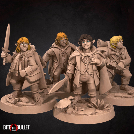 Halfling Explorer | Bite The Bullet | 35mm Scale | Resin Printed Tabletop RPG Miniature Figures | DND | 5E