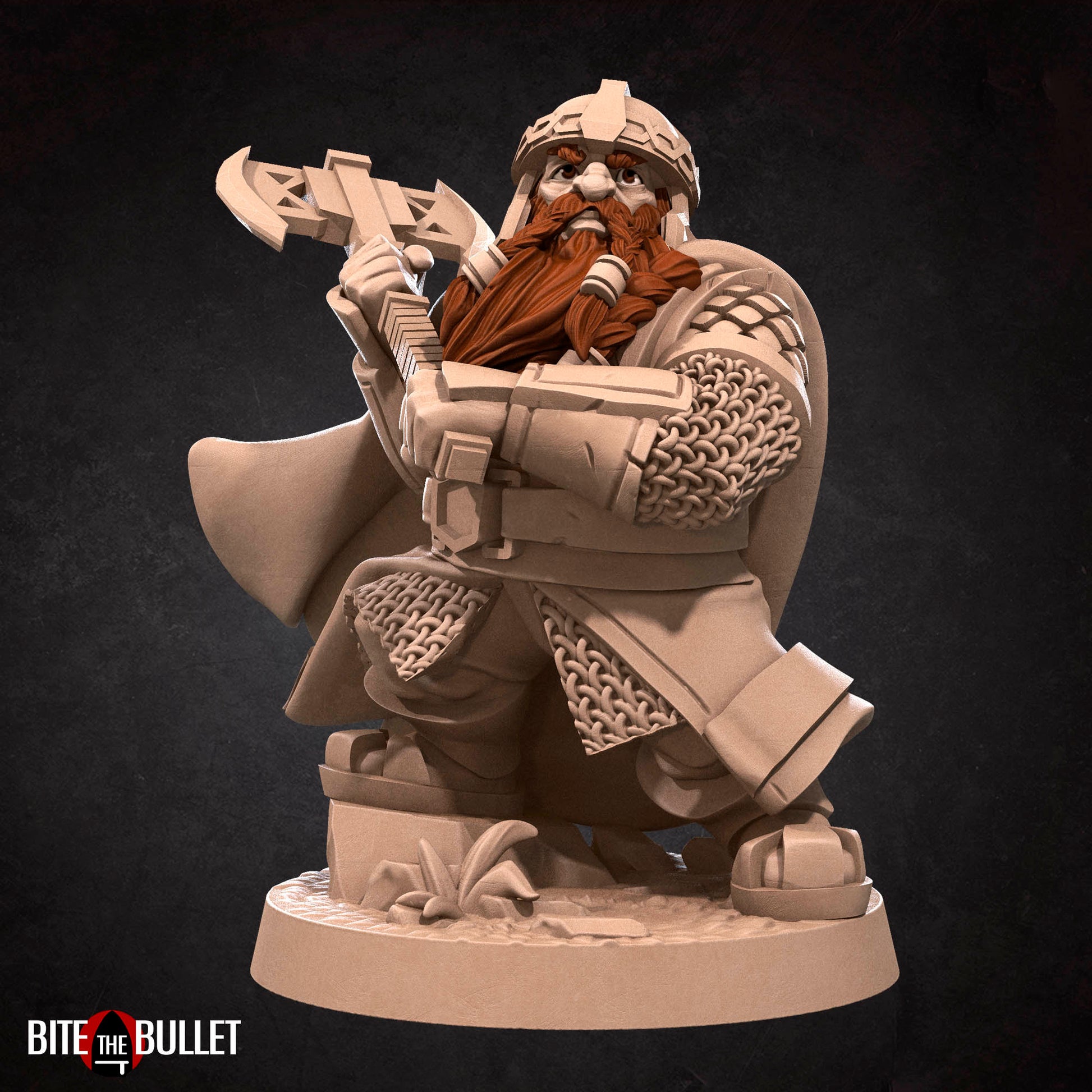 Dwarf Explorer | Bite The Bullet | 35mm Scale | Resin Printed Tabletop RPG Miniature Figures | DND | 5E