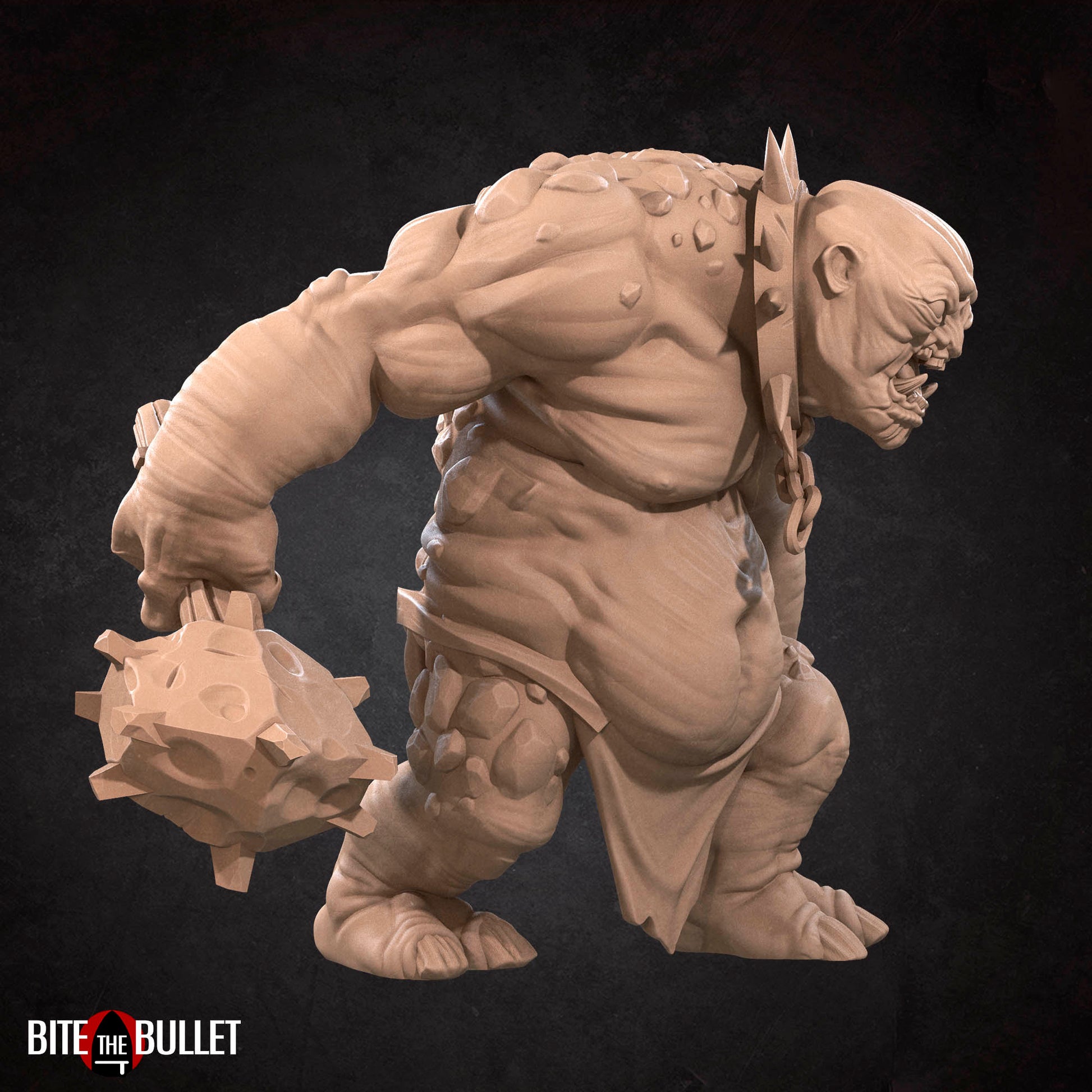 Cave Troll | Bite The Bullet | 35mm Scale | Resin Printed Tabletop RPG Miniature Figures | DND | 5E