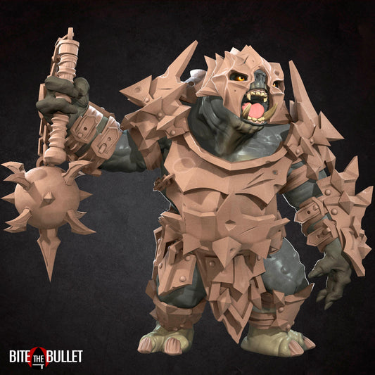 Battle Troll | Bite The Bullet | 35mm Scale | Resin Printed Tabletop RPG Miniature Figures | DND | 5E