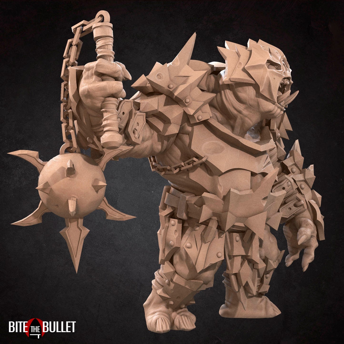 Battle Troll | Bite The Bullet | 35mm Scale | Resin Printed Tabletop RPG Miniature Figures | DND | 5E