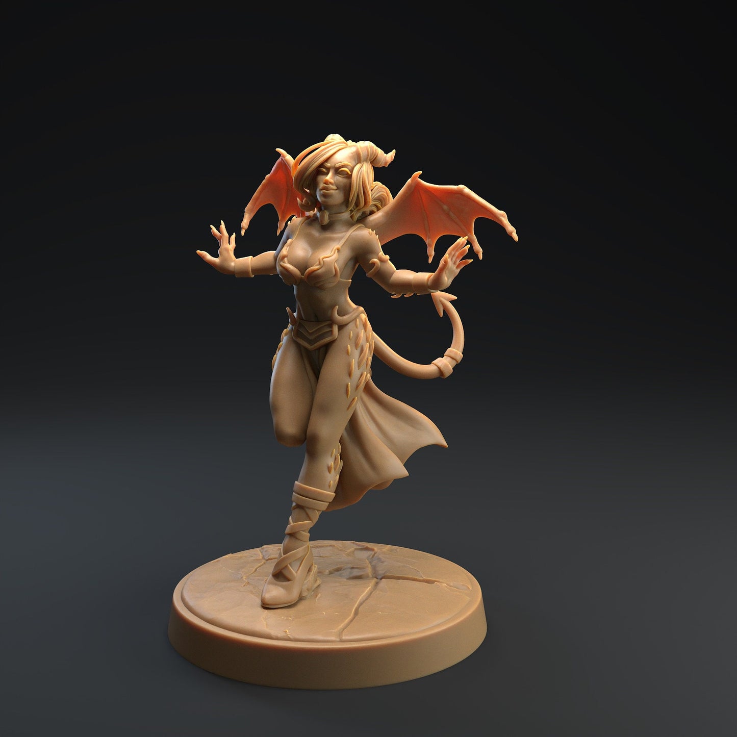 Succubus | Dragon Trappers Lodge | Monster | One Page Rules | 32mm | 75mm | Resin Printed Tabletop RPG Figures | DND | 5E | Halloween