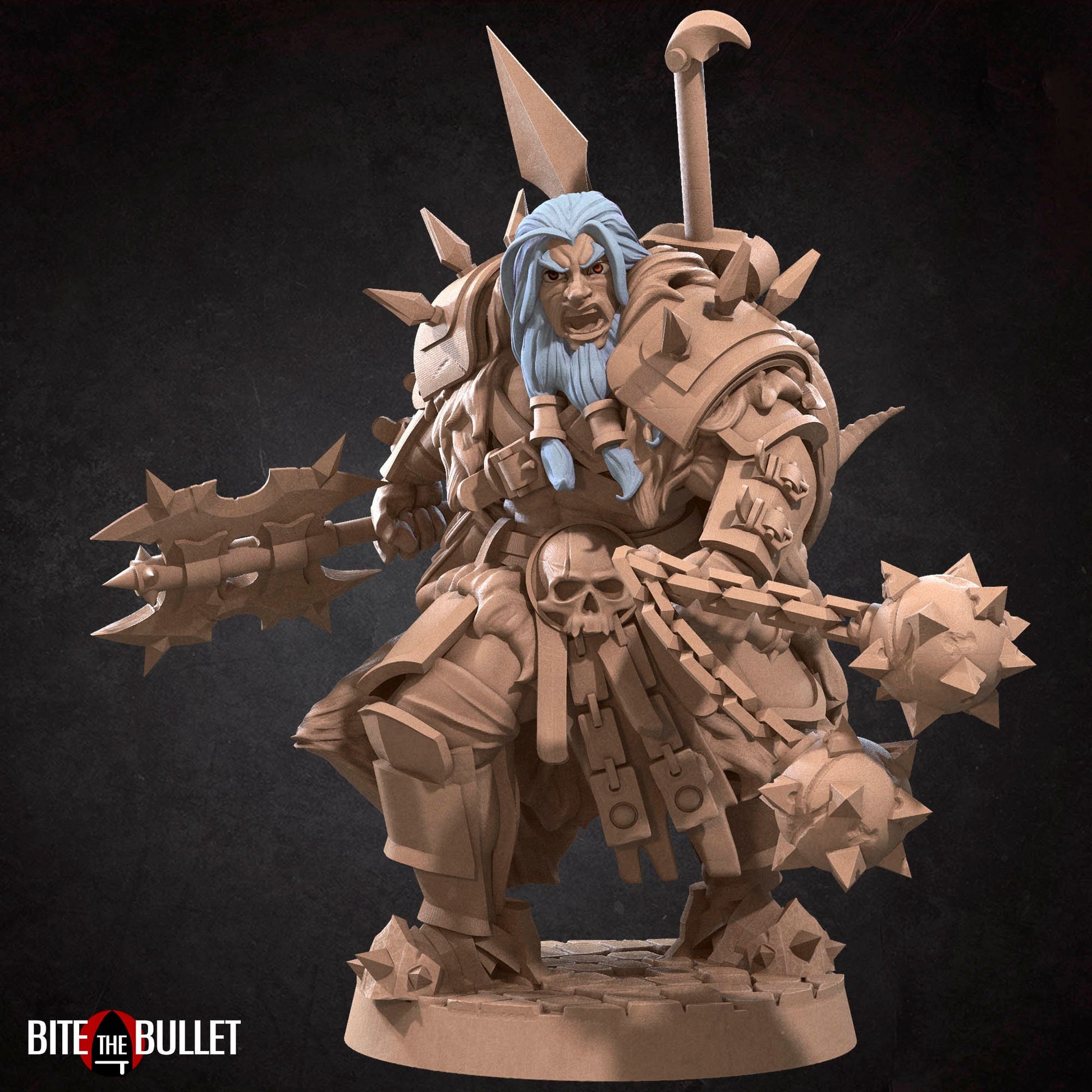Hero Barbarian Male | Bite The Bullet | 35mm Scale | Resin Printed Tabletop RPG Miniature Figures | DND | 5E