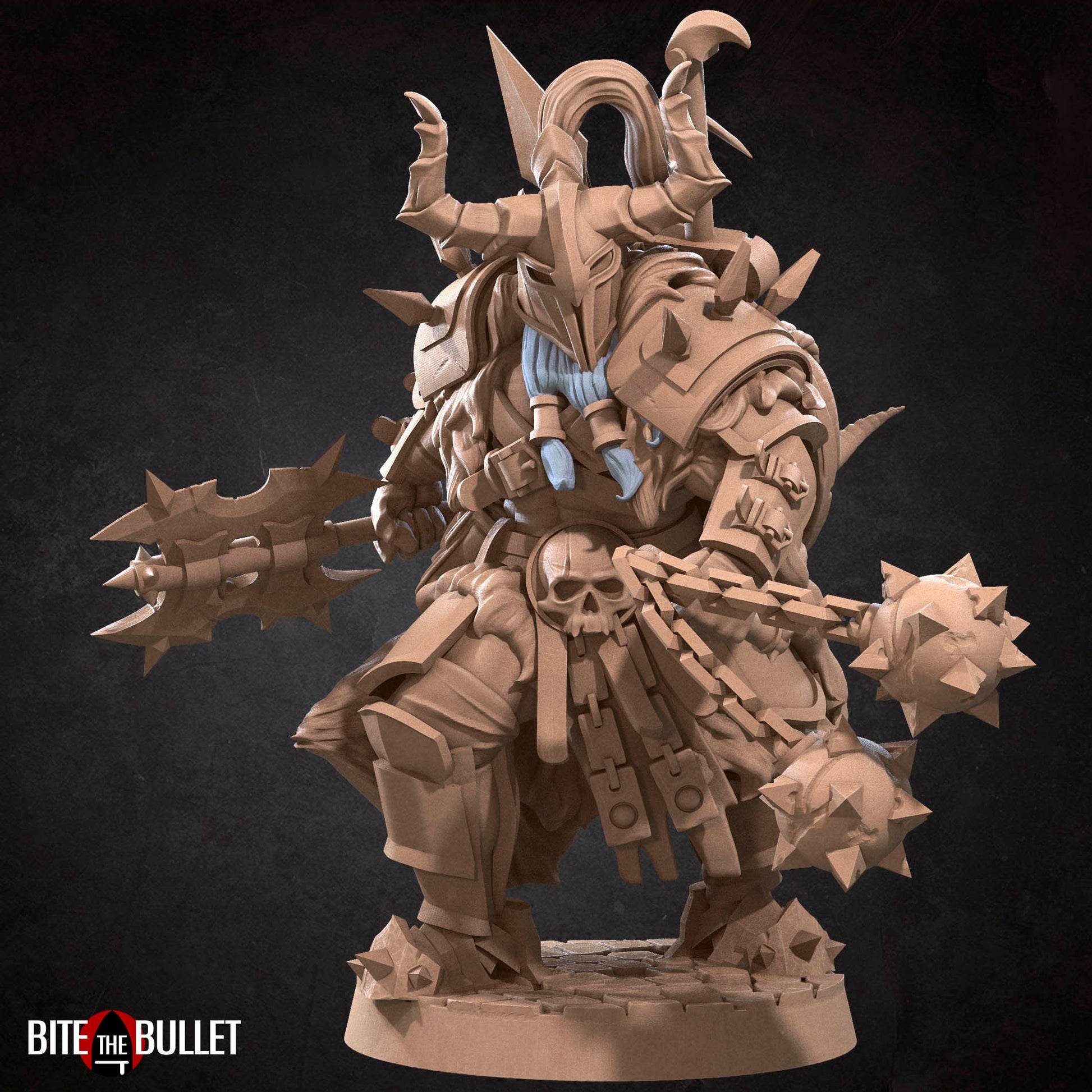Hero Barbarian Male | Bite The Bullet | 35mm Scale | Resin Printed Tabletop RPG Miniature Figures | DND | 5E