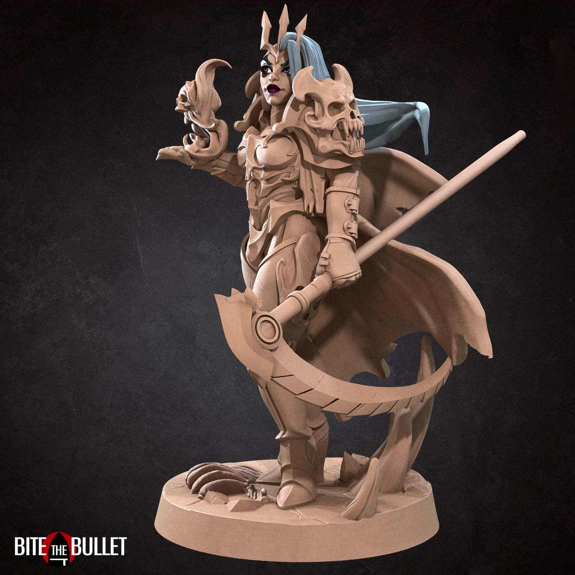 Necromancer Female | Bite The Bullet | 35mm Scale | Resin Printed Tabletop RPG Miniature Figures | DND | 5E
