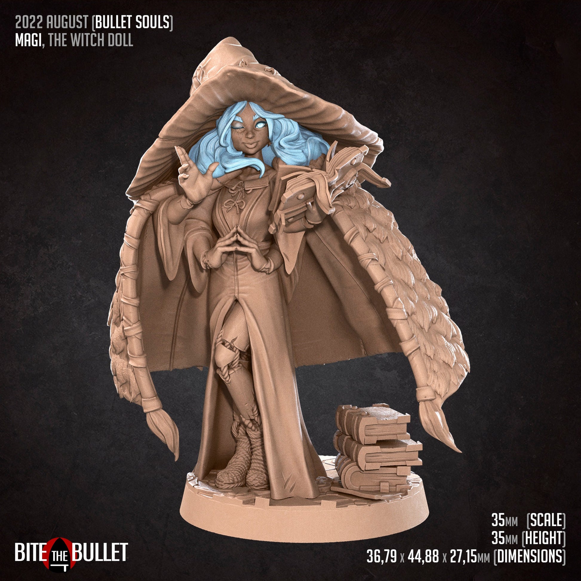 Magi The Witch Doll | Bite The Bullet | 35mm Scale | Resin Printed Tabletop RPG Miniature Figures | DND | 5E