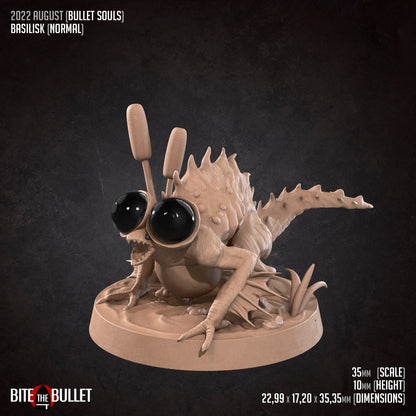 Basilisk | Bite The Bullet | 35mm Scale | Resin Printed Tabletop RPG Miniature Figures | DND | 5E