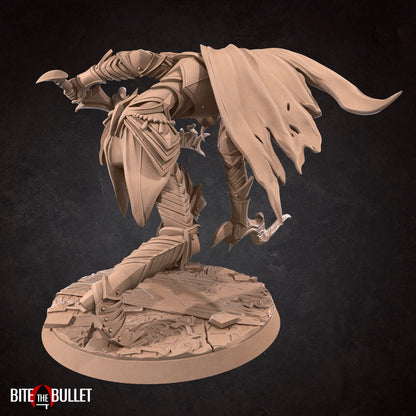 Emma, Exiled Cathedral Knight | Bite The Bullet | 35mm Scale | Resin Printed Tabletop RPG Miniature Figures | DND | 5E