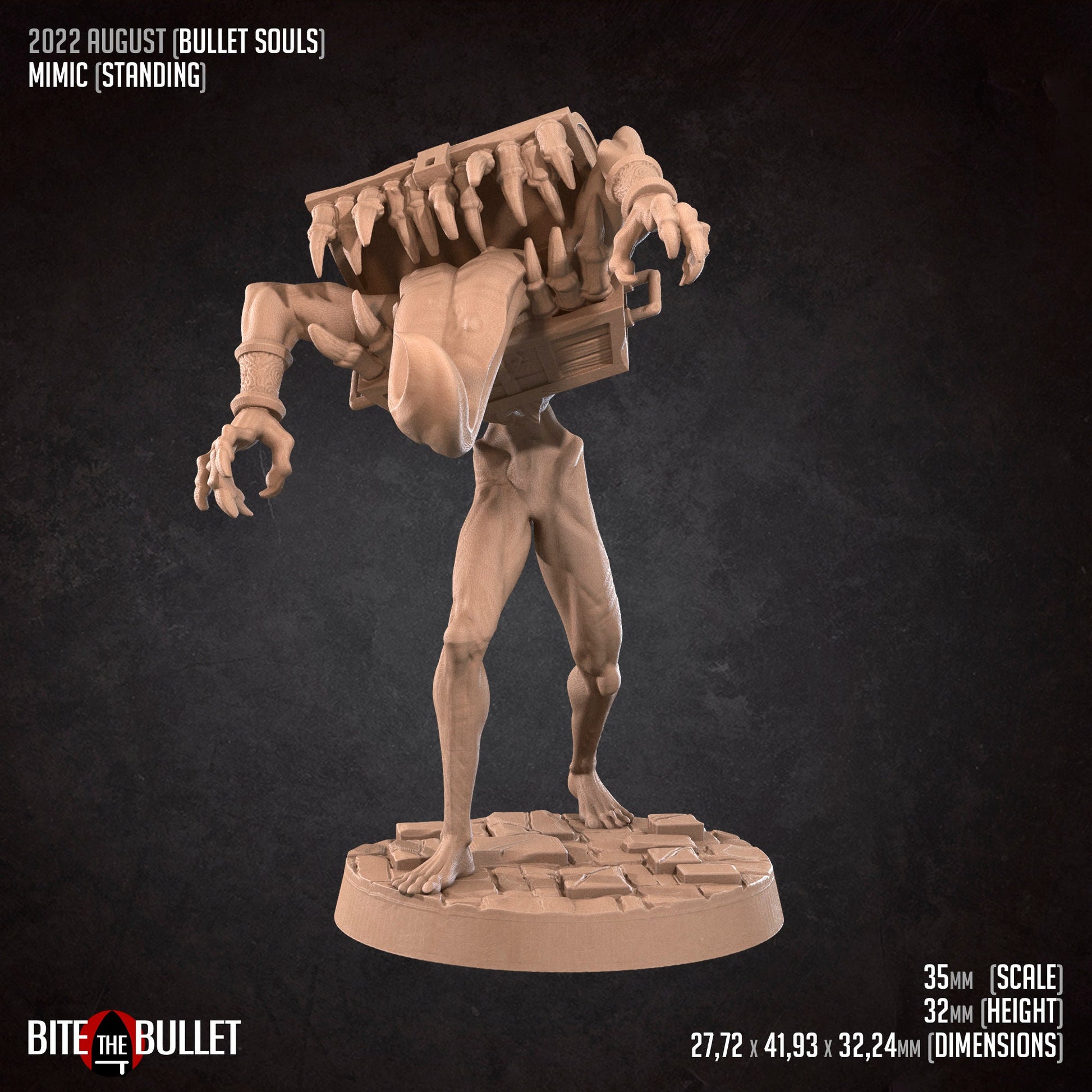 Mimic | Bite The Bullet | 35mm Scale | Resin Printed Tabletop RPG Miniature Figures | DND | 5E