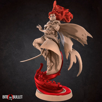 Morgana, Scarlet Goddess | Bite The Bullet | 35mm Scale | Resin Printed Tabletop RPG Miniature Figures | DND | 5E