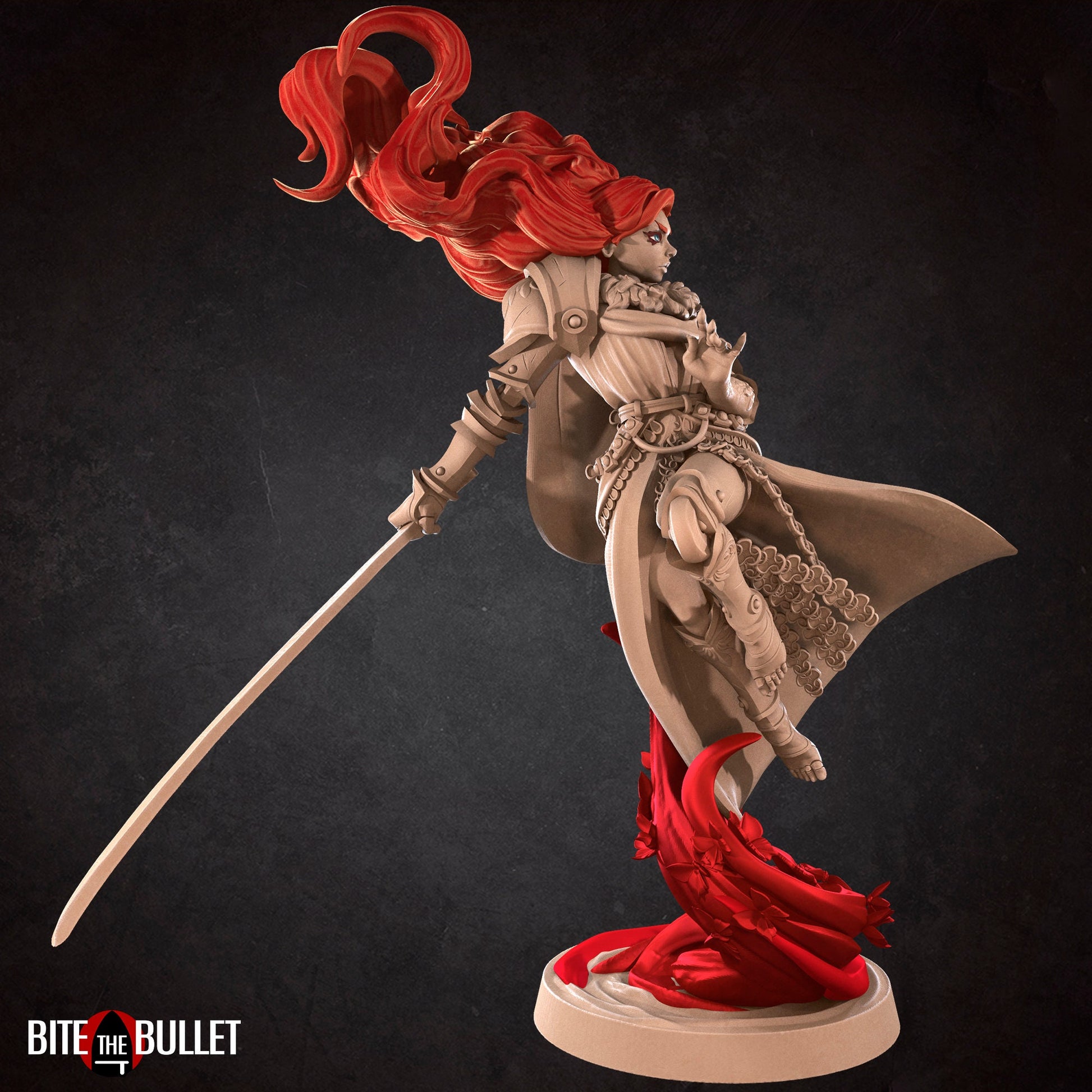 Morgana, Scarlet Goddess | Bite The Bullet | 35mm Scale | Resin Printed Tabletop RPG Miniature Figures | DND | 5E