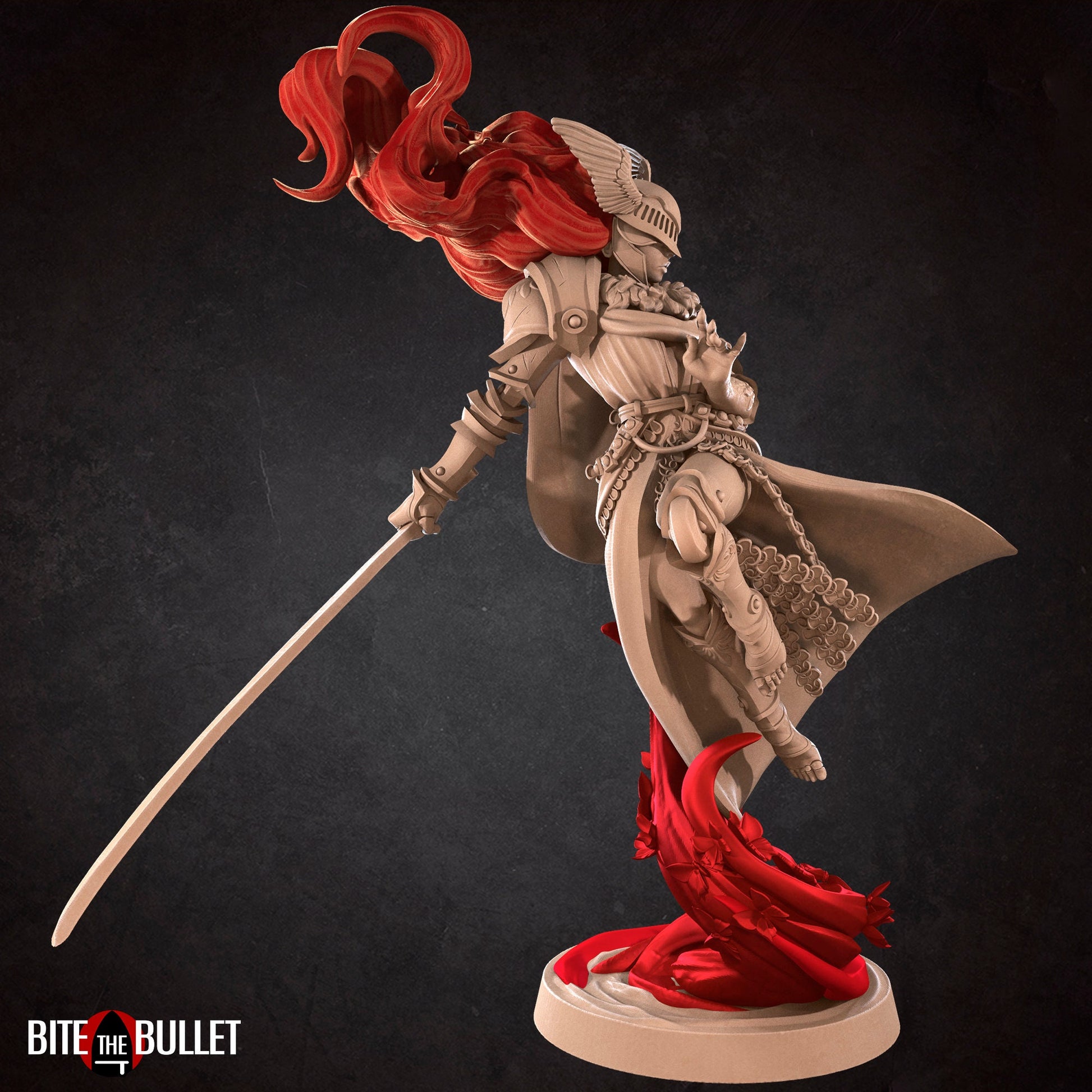 Morgana, Scarlet Goddess | Bite The Bullet | 35mm Scale | Resin Printed Tabletop RPG Miniature Figures | DND | 5E