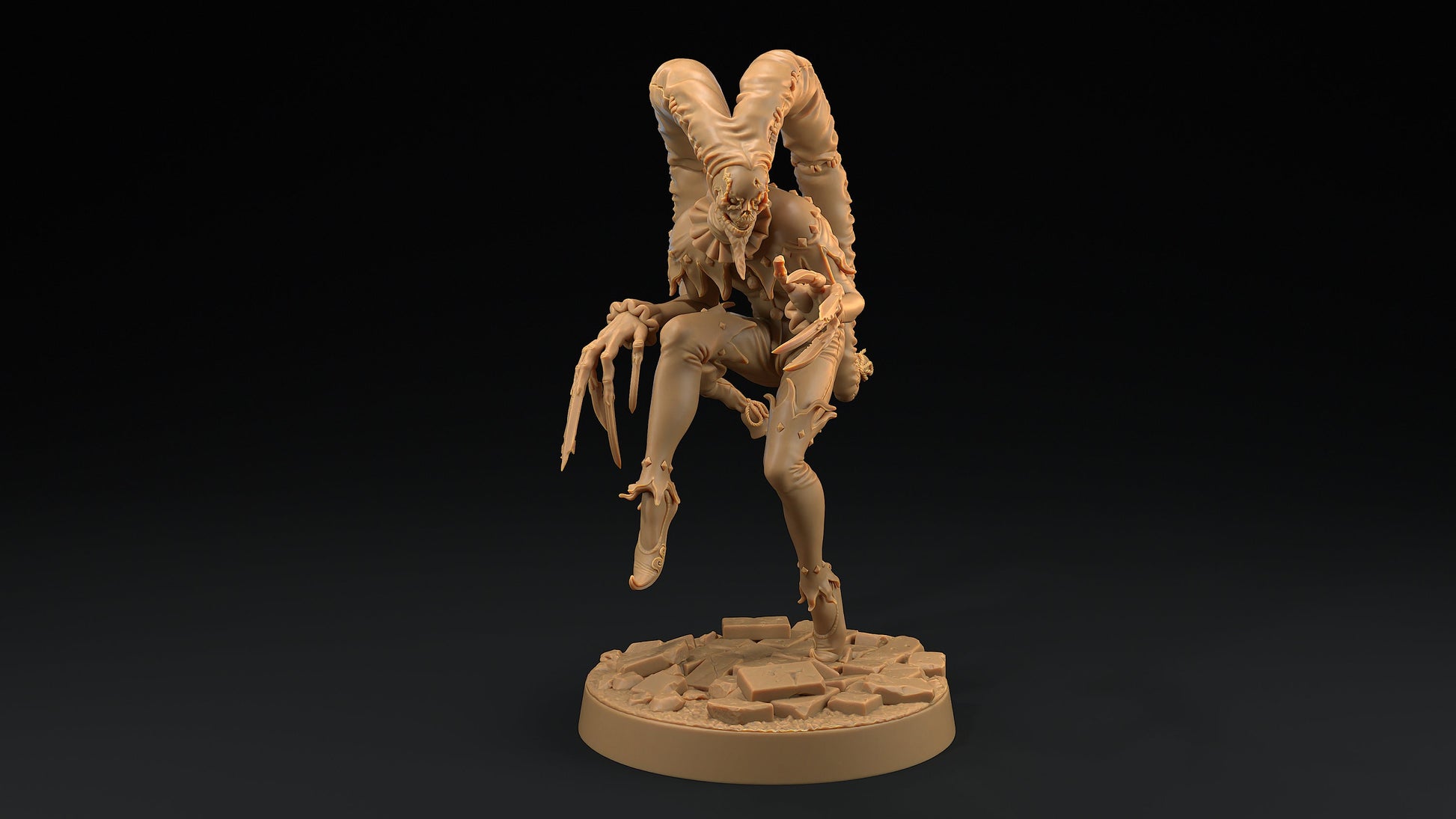 The Red Jester | Dragon Trappers Lodge | Monster | One Page Rules | 32mm | Resin Printed Tabletop RPG Figures | DND | 5E | Halloween
