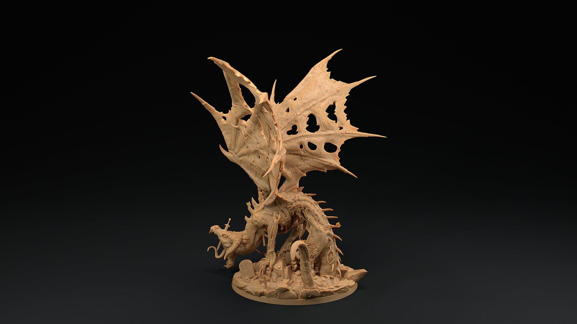 Fellclaw The Rotten | Dragon Trappers Lodge | Monster | One Page Rules | 32mm | Resin Printed Tabletop RPG Figures | DND | 5E | Halloween