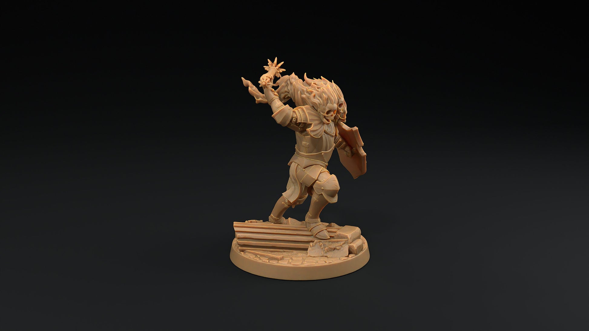 The Blazing Knight | Dragon Trappers Lodge | Monster | One Page Rules | 32mm | Resin Printed Tabletop RPG Figures | DND | 5E | Halloween