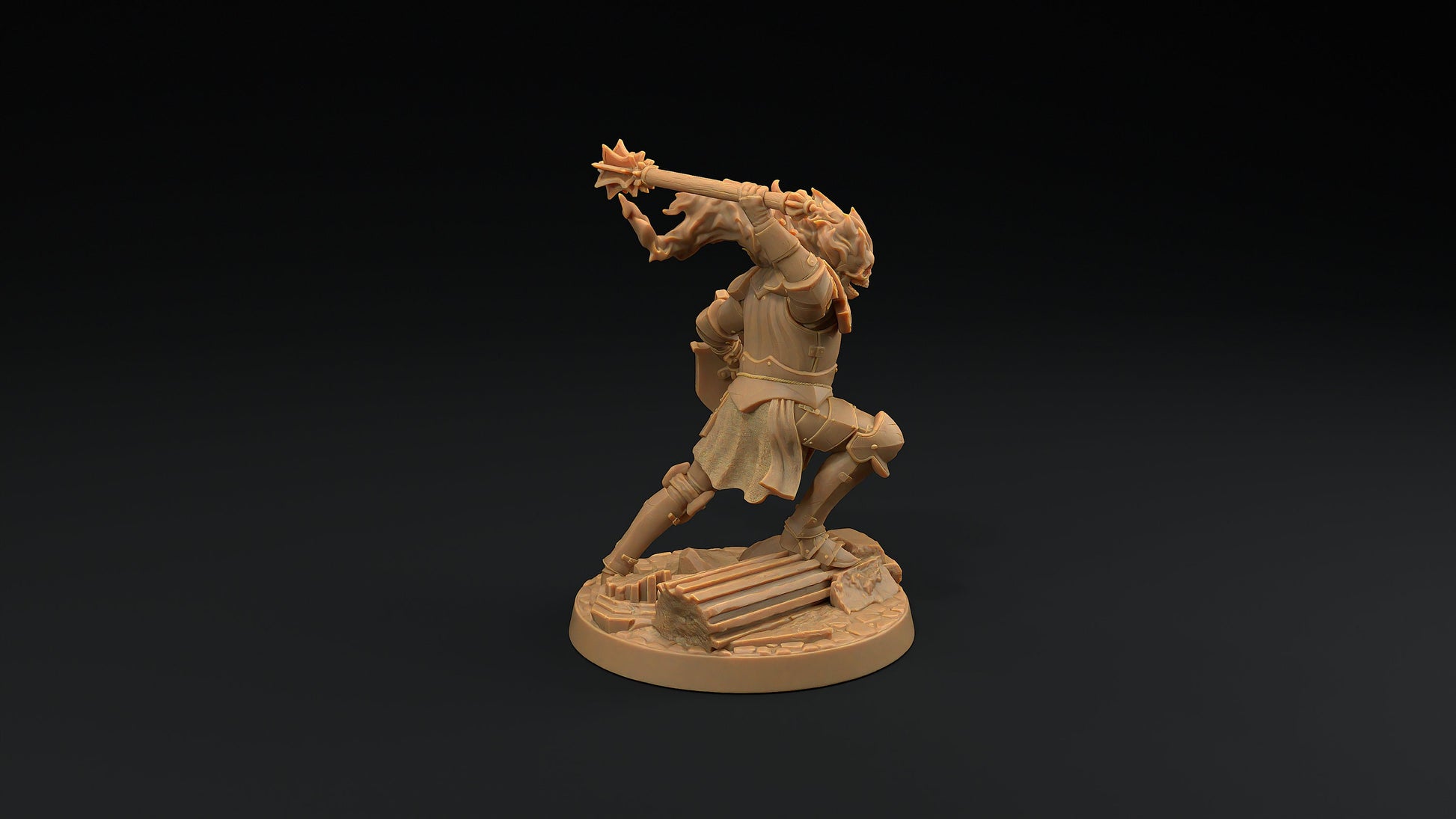 The Blazing Knight | Dragon Trappers Lodge | Monster | One Page Rules | 32mm | Resin Printed Tabletop RPG Figures | DND | 5E | Halloween