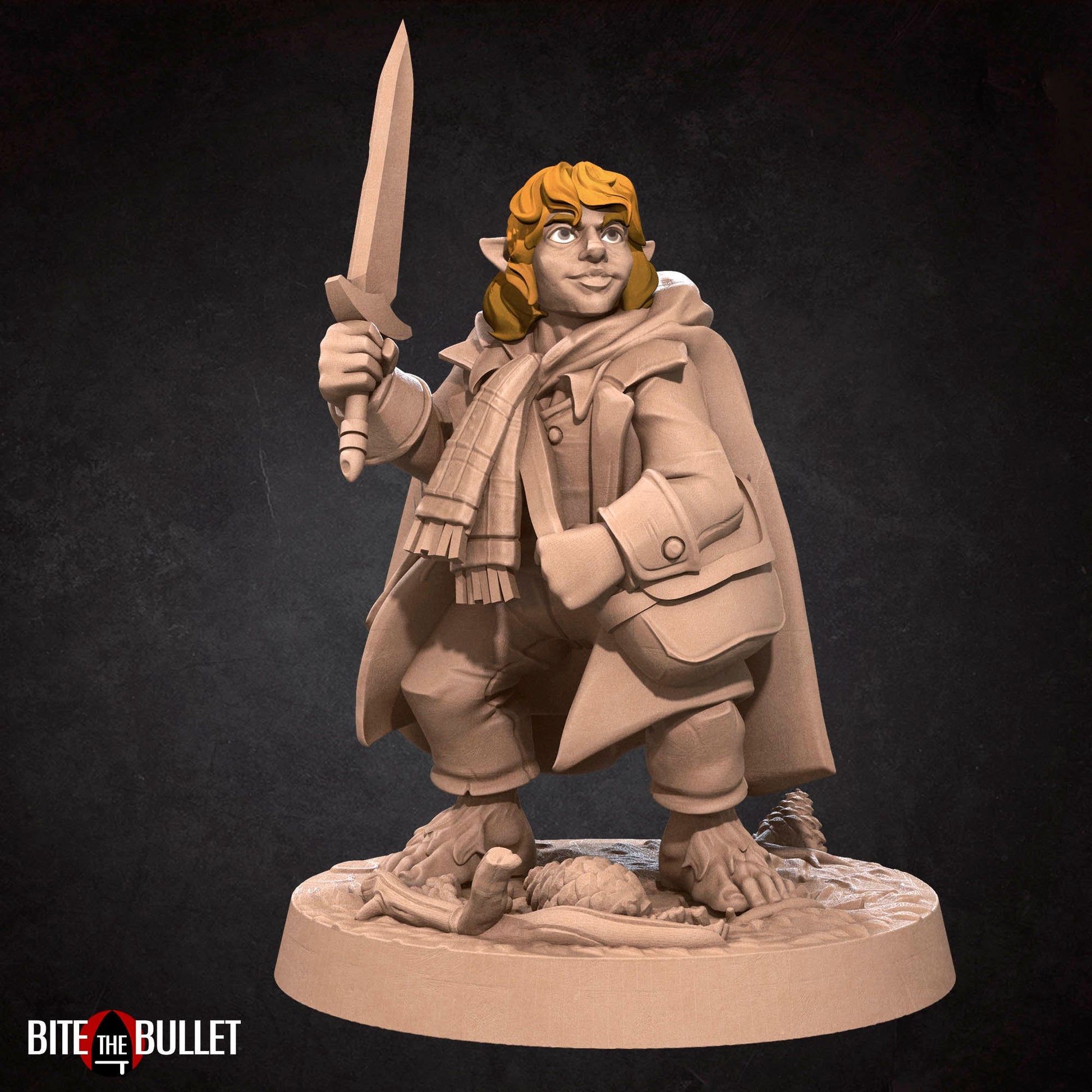 Halfling Explorer | Bite The Bullet | 35mm Scale | Resin Printed Tabletop RPG Miniature Figures | DND | 5E