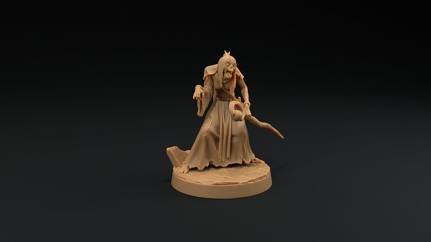 Human Mage Zombie | Dragon Trappers Lodge | Monster | One Page Rules | 32mm | Resin Printed Tabletop RPG Figures | DND | 5E | Halloween