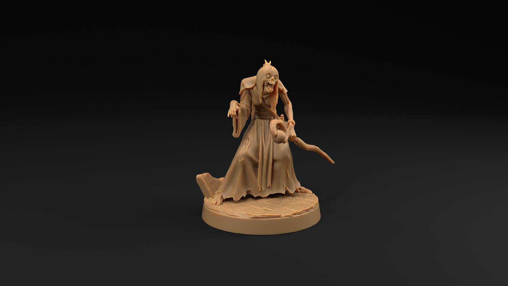 Human Mage Zombie | Dragon Trappers Lodge | Monster | One Page Rules | 32mm | Resin Printed Tabletop RPG Figures | DND | 5E | Halloween