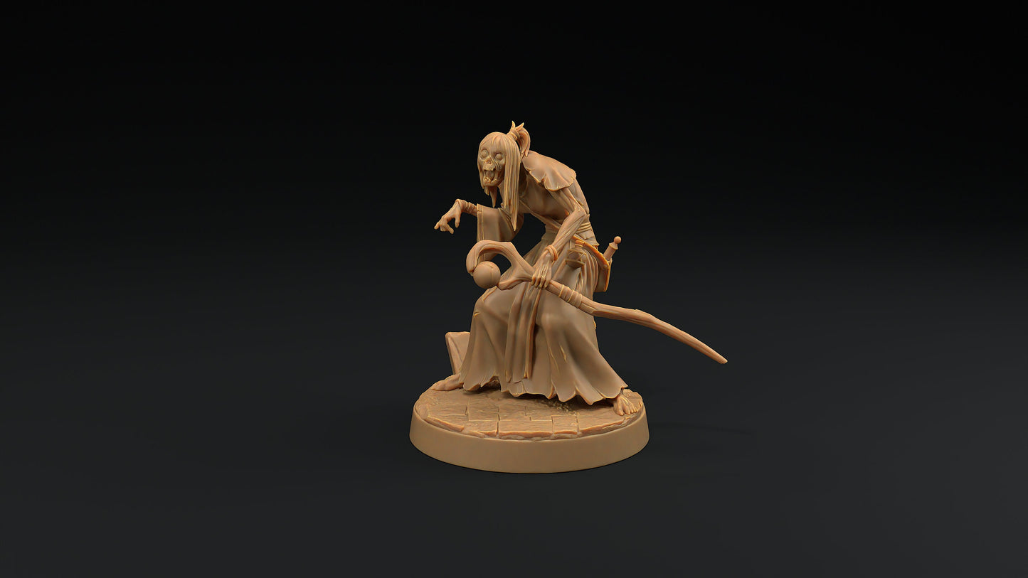 Human Mage Zombie | Dragon Trappers Lodge | Monster | One Page Rules | 32mm | Resin Printed Tabletop RPG Figures | DND | 5E | Halloween