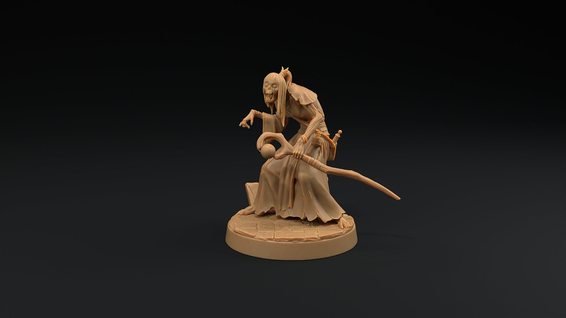 Human Mage Zombie | Dragon Trappers Lodge | Monster | One Page Rules | 32mm | Resin Printed Tabletop RPG Figures | DND | 5E | Halloween