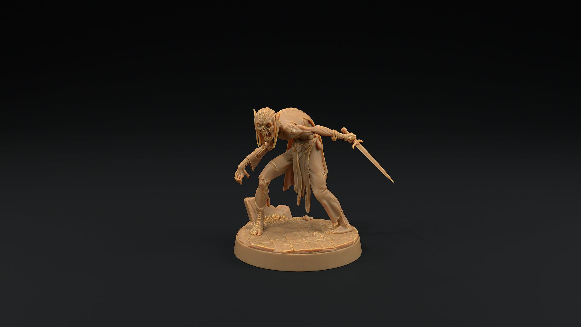 Elven Zombie | Dragon Trappers Lodge | Monster | One Page Rules | 32mm | Resin Printed Tabletop RPG Figures | DND | 5E | Halloween