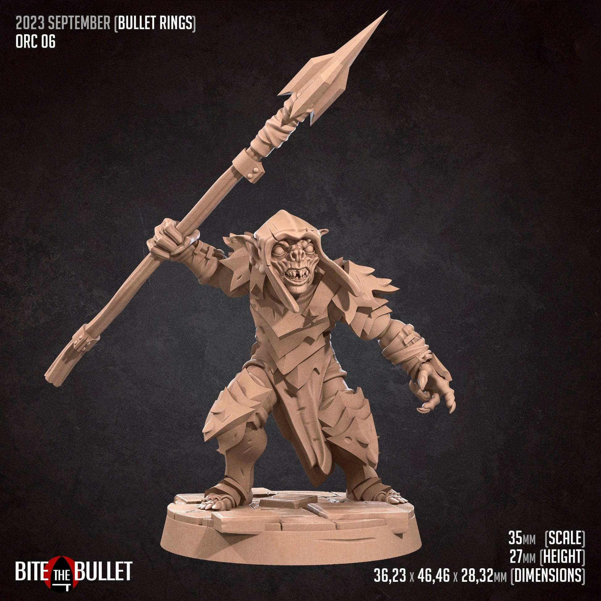 Orcs of Moria | Bite The Bullet | 35mm Scale | Resin Printed Tabletop RPG Miniature Figures | DND | 5E