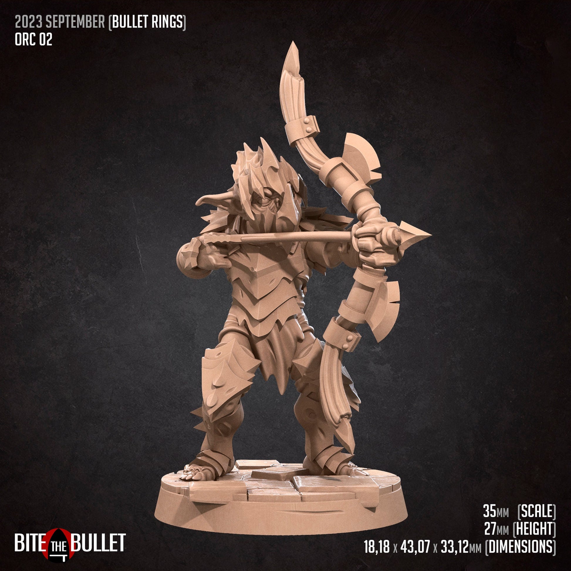 Orcs of Moria | Bite The Bullet | 35mm Scale | Resin Printed Tabletop RPG Miniature Figures | DND | 5E