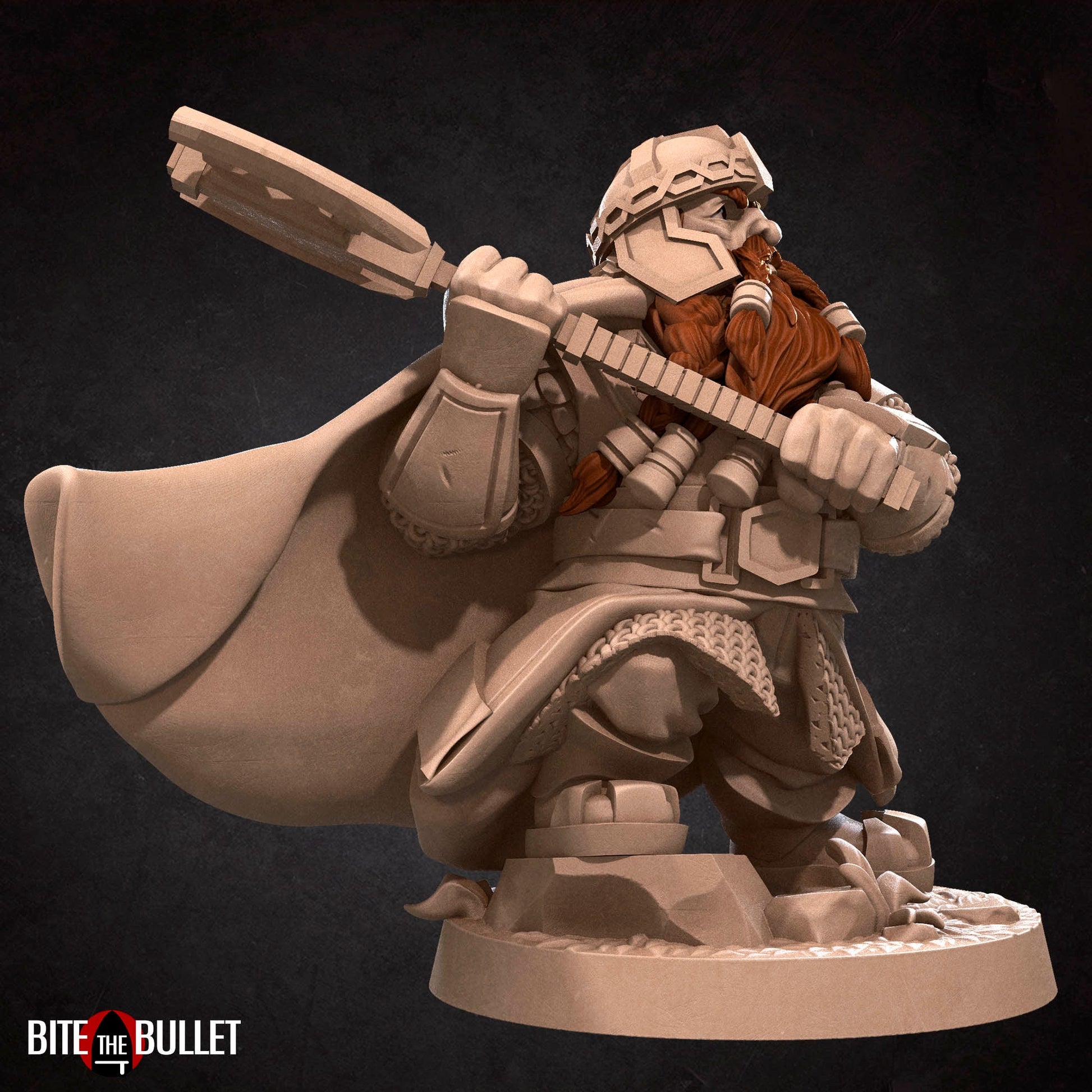 Dwarf Explorer | Bite The Bullet | 35mm Scale | Resin Printed Tabletop RPG Miniature Figures | DND | 5E