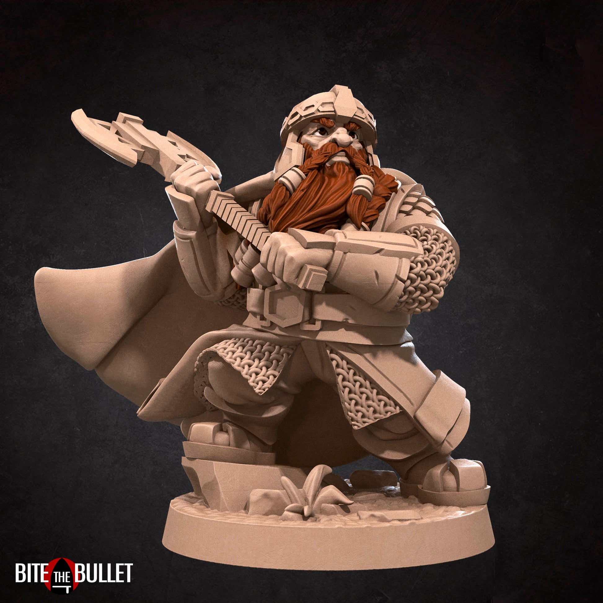 Dwarf Explorer | Bite The Bullet | 35mm Scale | Resin Printed Tabletop RPG Miniature Figures | DND | 5E