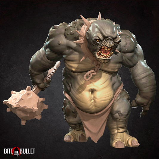 Cave Troll | Bite The Bullet | 35mm Scale | Resin Printed Tabletop RPG Miniature Figures | DND | 5E