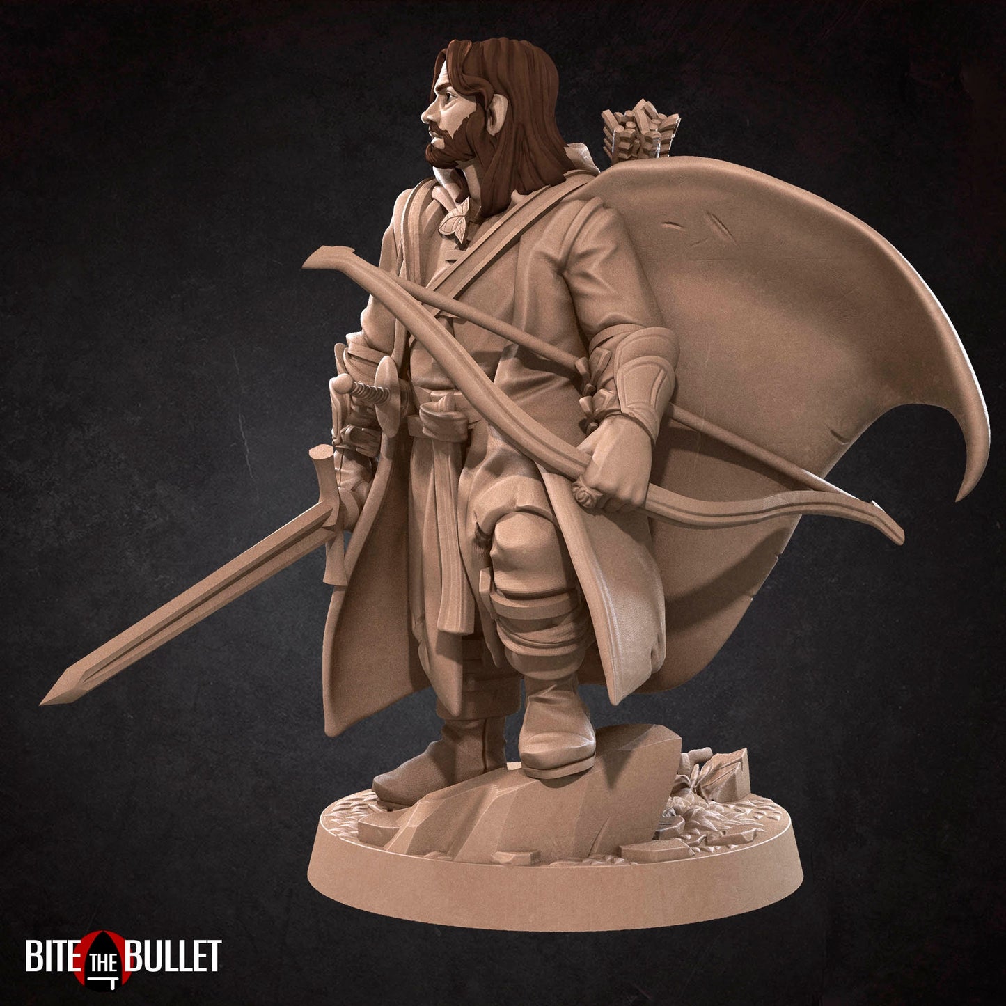 Ranger Explorer | Bite The Bullet | 35mm Scale | Resin Printed Tabletop RPG Miniature Figures | DND | 5E