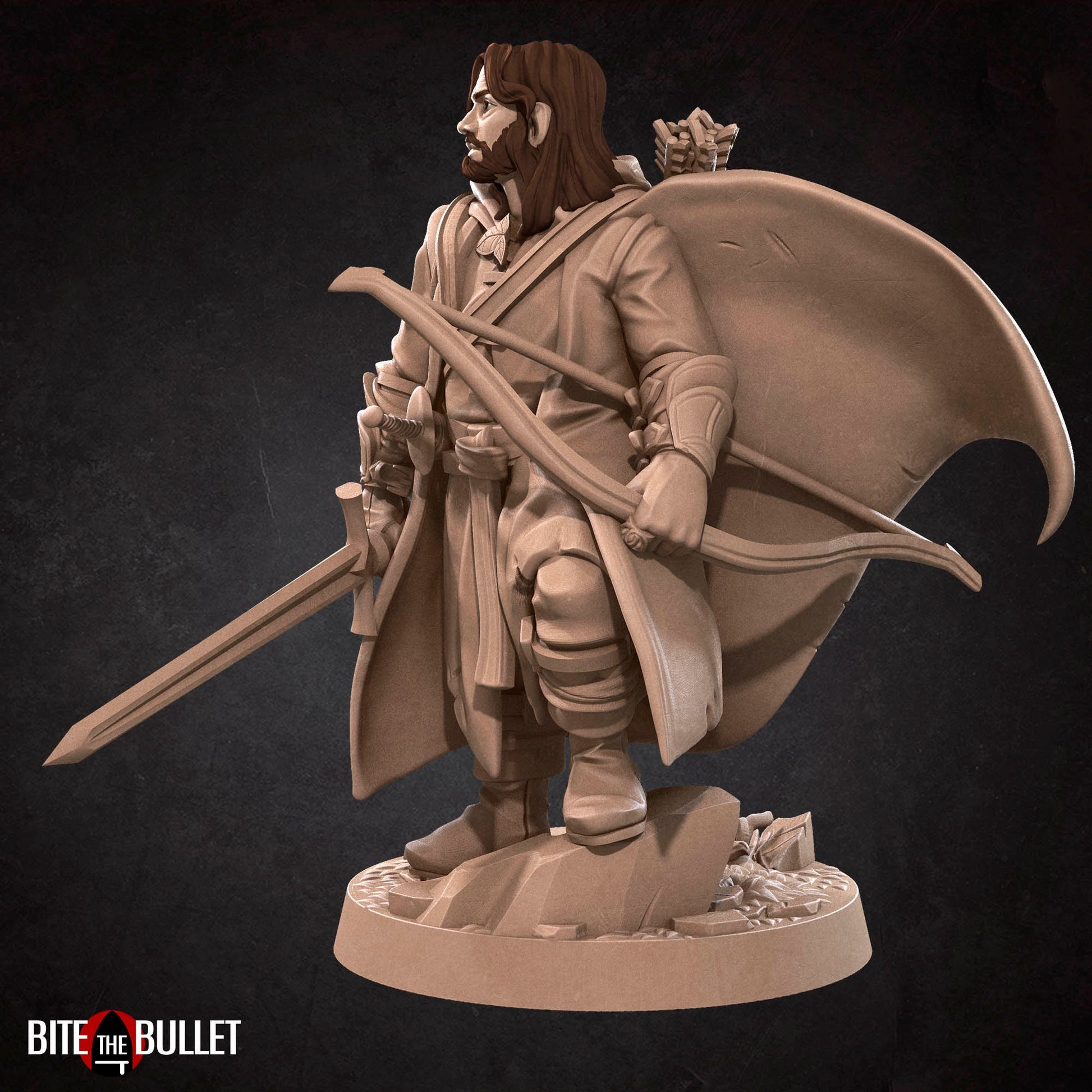 Ranger Explorer | Bite The Bullet | 35mm Scale | Resin Printed Tabletop RPG Miniature Figures | DND | 5E