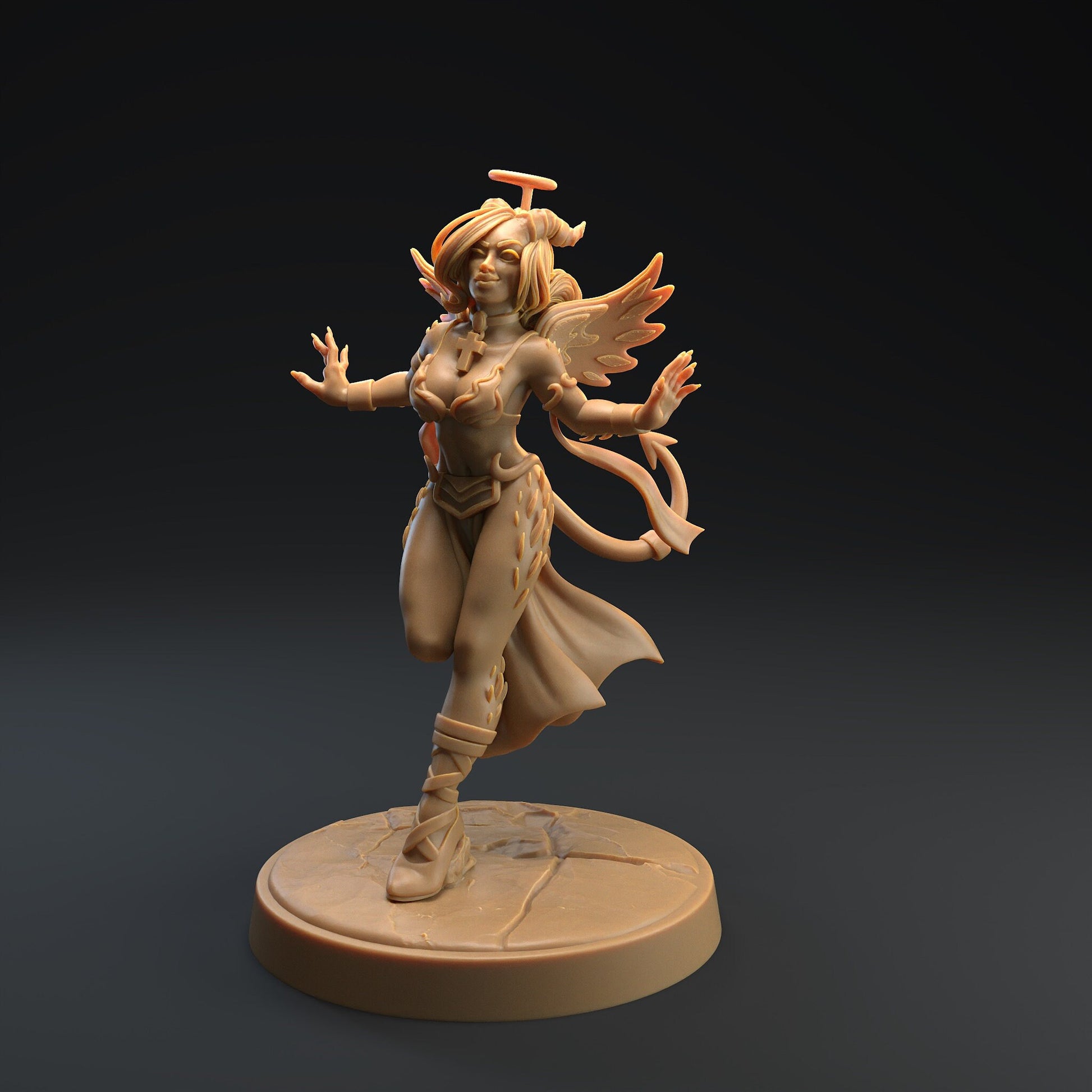 Succubus | Dragon Trappers Lodge | Monster | One Page Rules | 32mm | 75mm | Resin Printed Tabletop RPG Figures | DND | 5E | Halloween