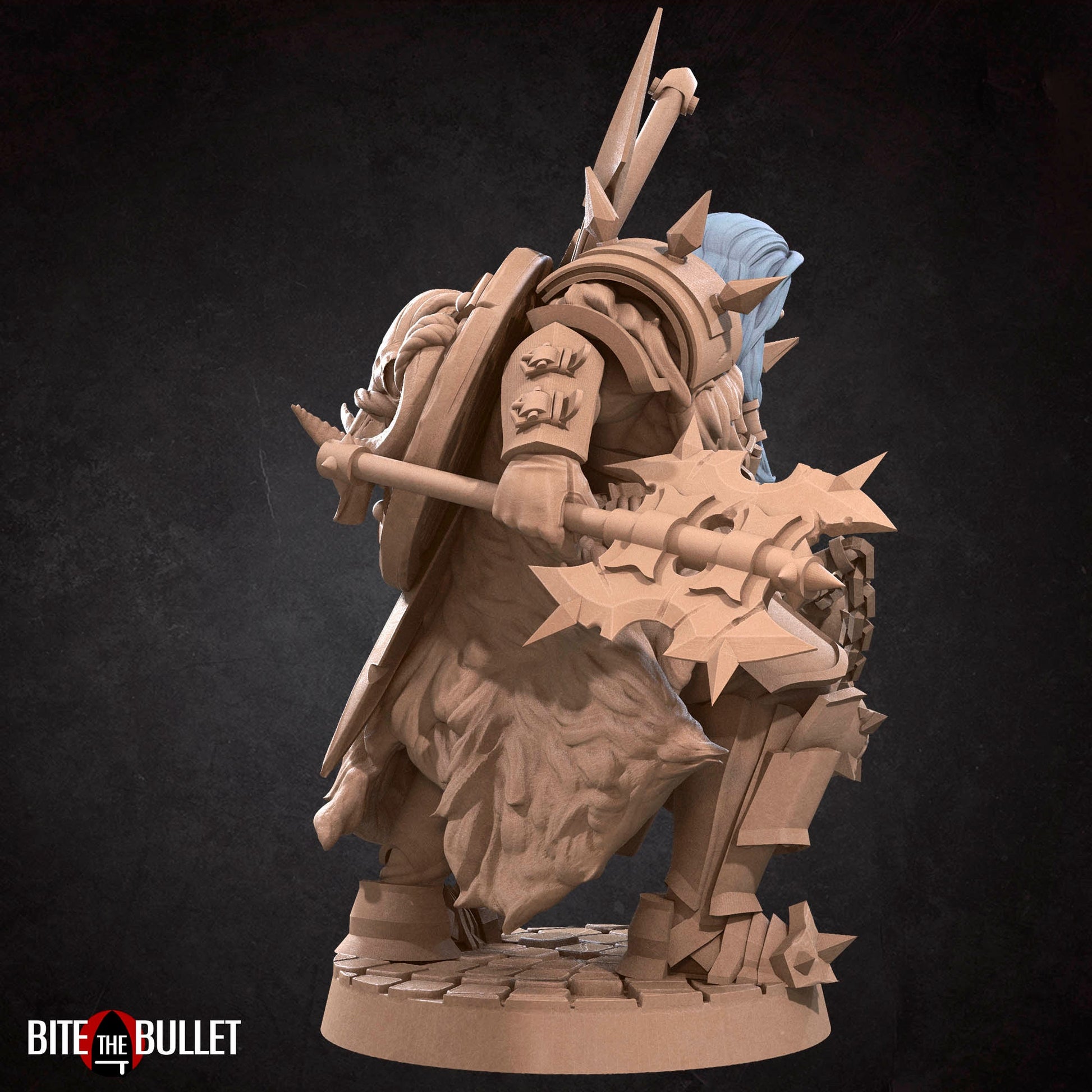 Hero Barbarian Male | Bite The Bullet | 35mm Scale | Resin Printed Tabletop RPG Miniature Figures | DND | 5E