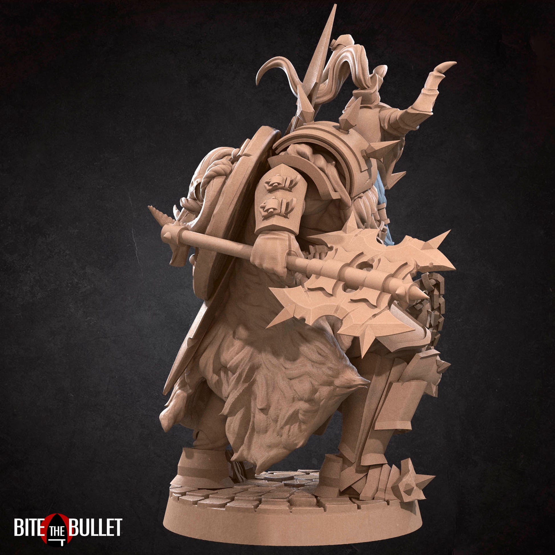 Hero Barbarian Male | Bite The Bullet | 35mm Scale | Resin Printed Tabletop RPG Miniature Figures | DND | 5E