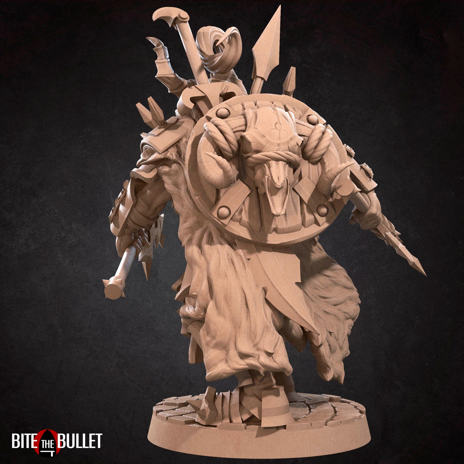 Hero Barbarian Male | Bite The Bullet | 35mm Scale | Resin Printed Tabletop RPG Miniature Figures | DND | 5E