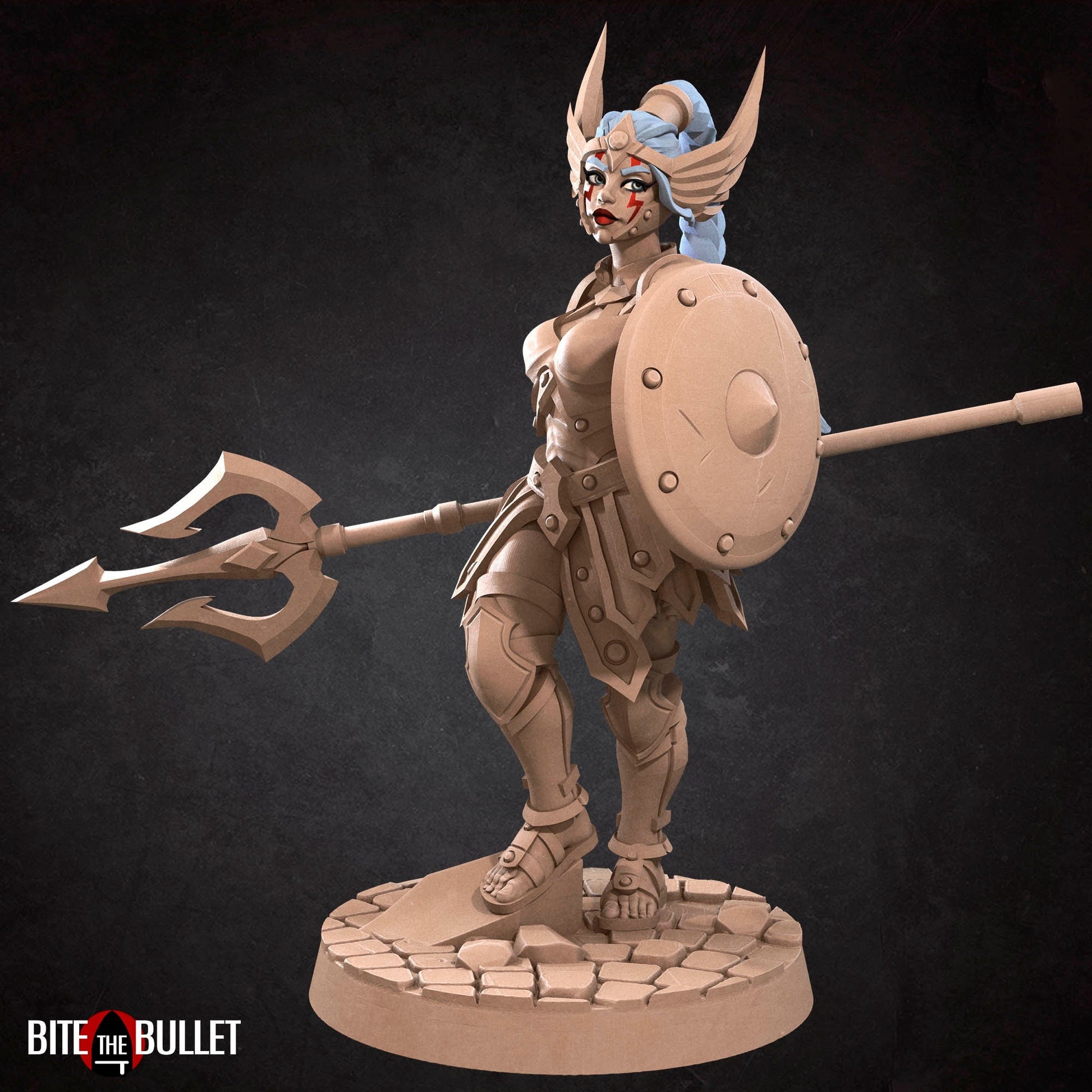 Hero Amazon | NSFW Option | Bite The Bullet | 35mm Scale | Resin Printed Tabletop RPG Miniature Figures | DND | 5E