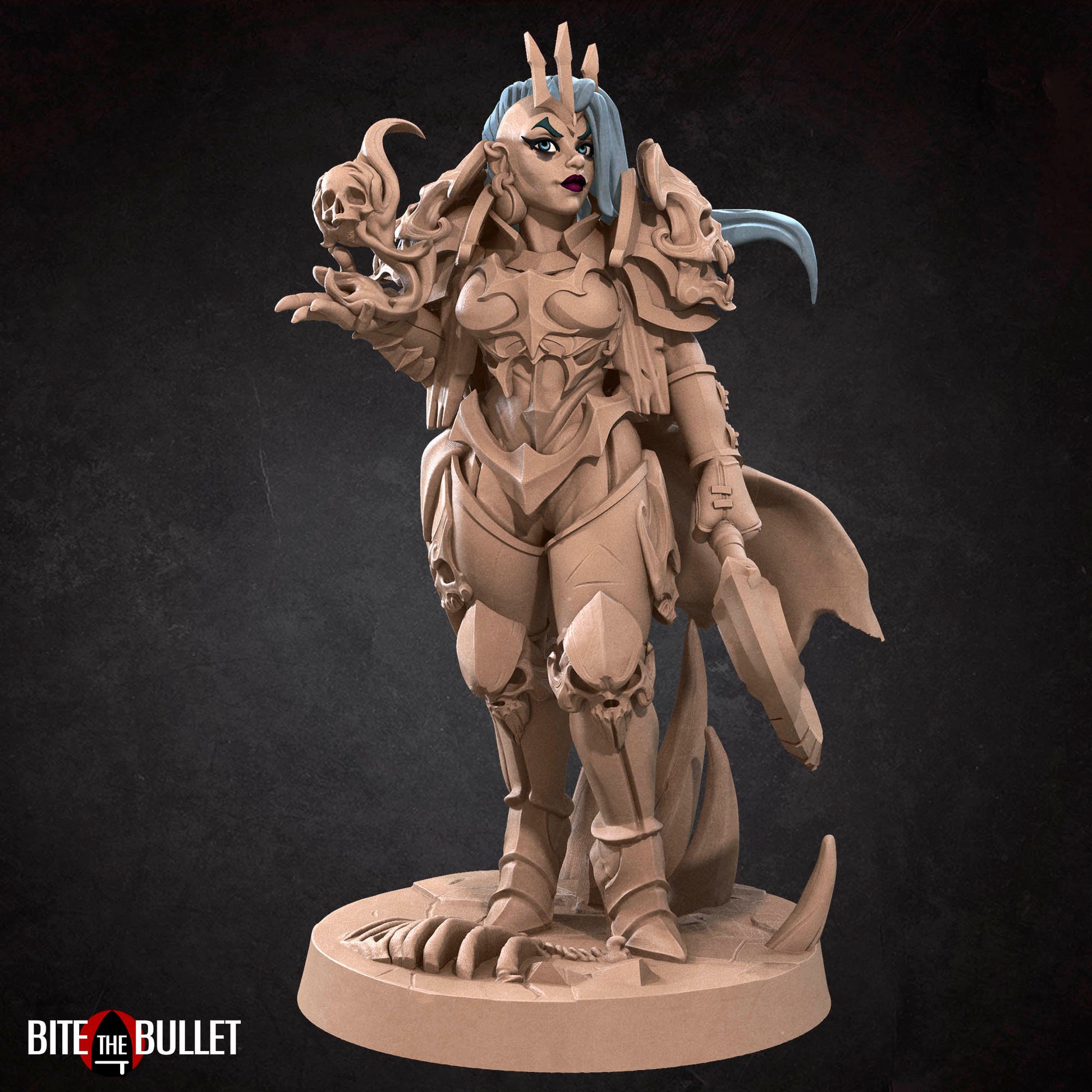 Necromancer Female | Bite The Bullet | 35mm Scale | Resin Printed Tabletop RPG Miniature Figures | DND | 5E