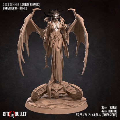 Daughter of Hatred | Bite The Bullet | 35mm Scale | Resin Printed Tabletop RPG Miniature Figures | DND | 5E