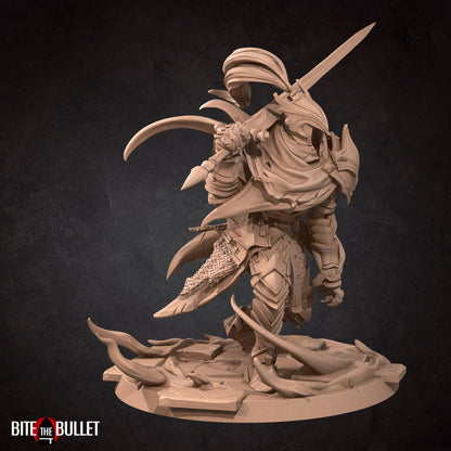 Fallen Knight | Bite The Bullet | 35mm Scale | Resin Printed Tabletop RPG Miniature Figures | DND | 5E
